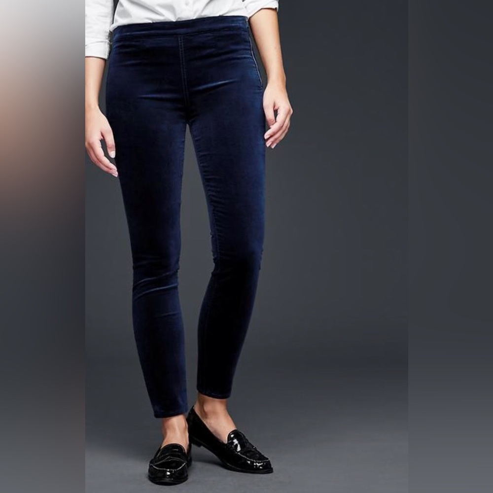 Gap Velvet Side Zip Leggings